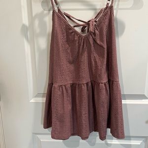 Maurice’s tank with lace